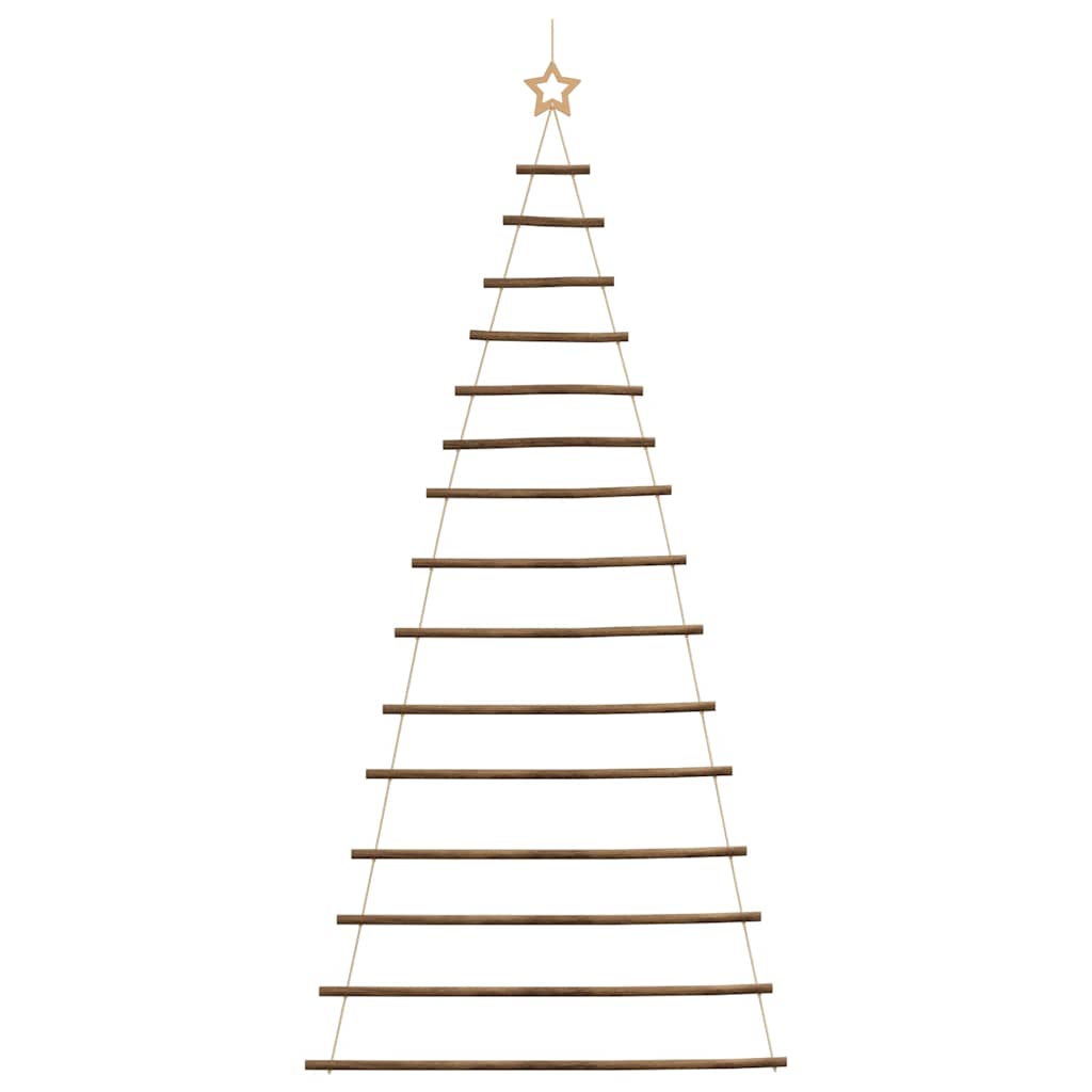Hanging Christmas Tree with Top Star 100x210 cm Natural Branch